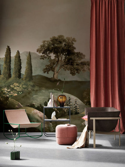Serene Countryside Hills Mural Wallpaper