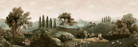 Serene Countryside Hills Mural Wallpaper