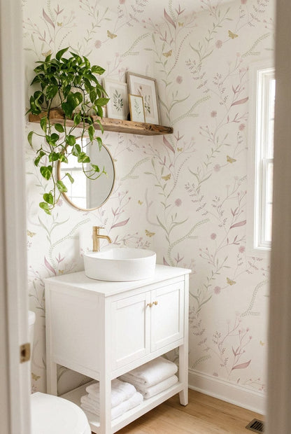 Soft Meadow Whispers Wallpaper