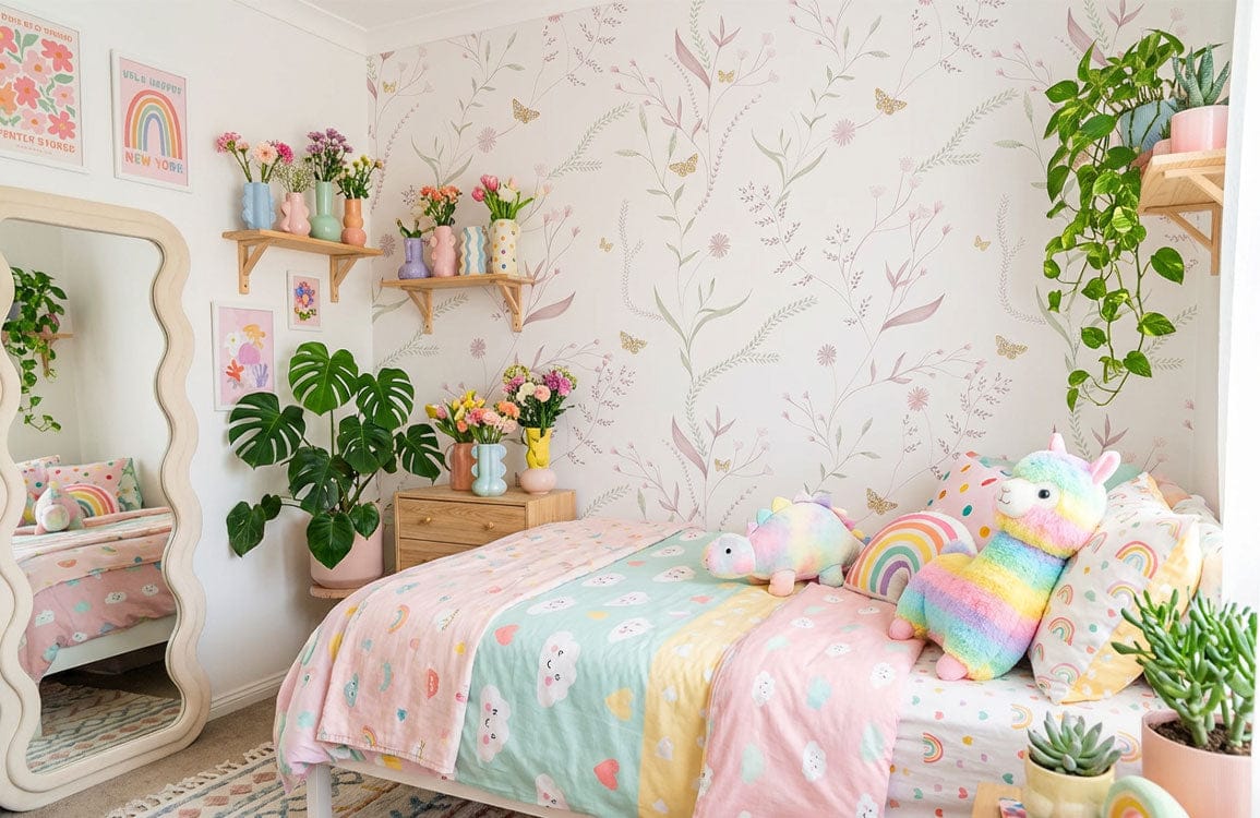 Soft Meadow Whispers Wallpaper