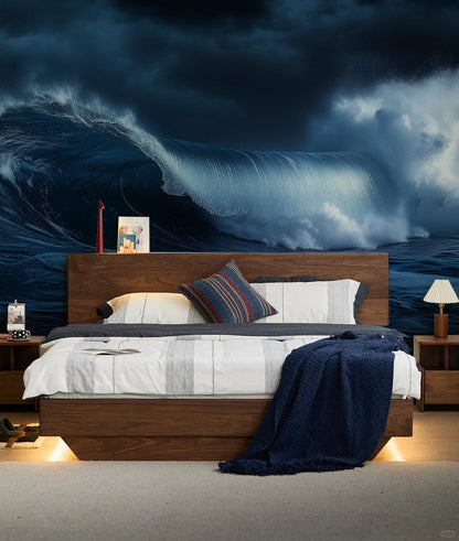 Stormlight Ocean Surge Mural Wallpaper