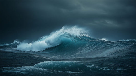 Stormy Ocean Surge Mural Wallpaper