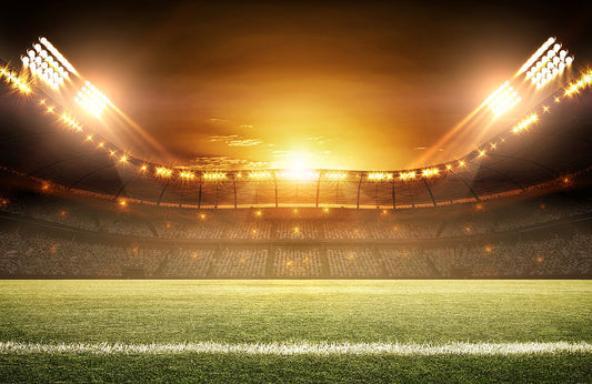 Stadium Lights Sports Field Mural Wallpaper