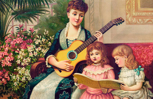 Victorian Music Room Mural Wallpaper