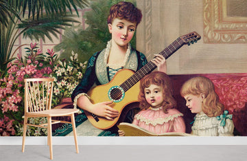 Victorian Music Room Mural Wallpaper