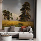 oil painting wallpaper mural hallway art design