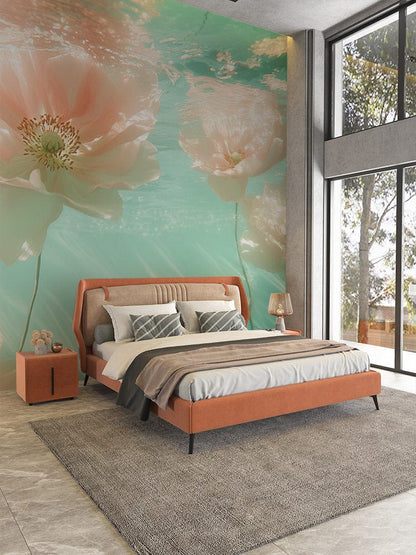 Underwater Blossom Reverie Mural Wallpaper