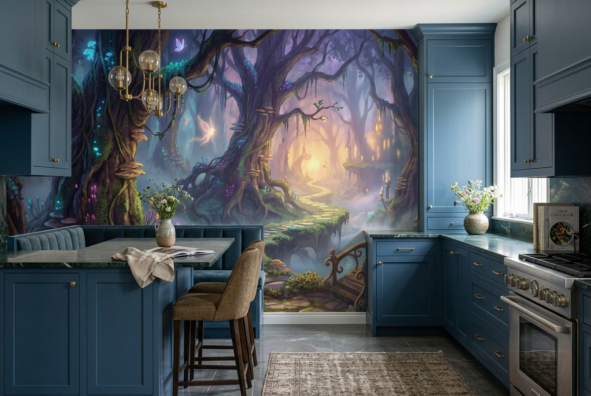 Purple Fairy Enchanted Forest Wallpaper Mural - image 8
