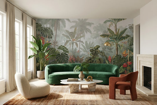 Lush Green Rainforest Wallpaper Mural - image 1