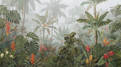 Lush Green Rainforest Wallpaper Mural - image 2