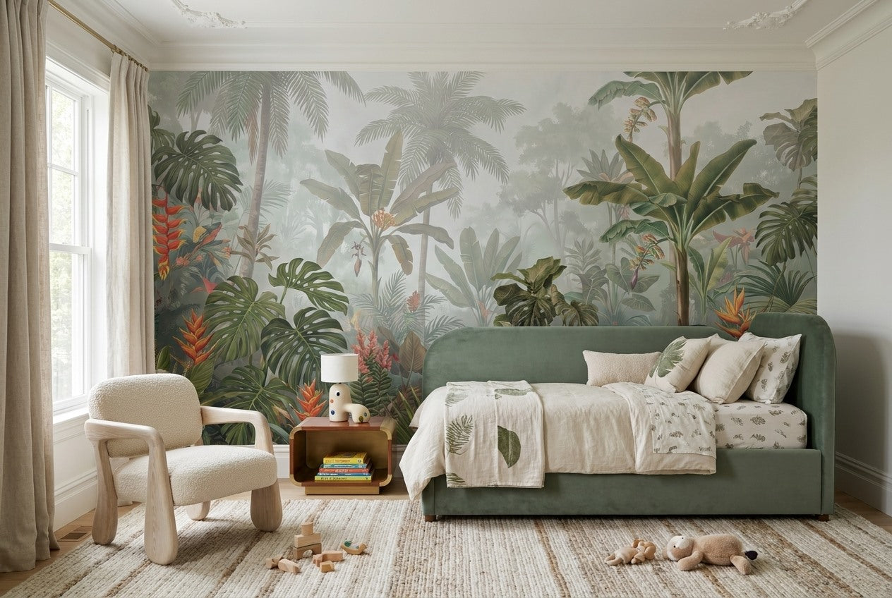 Lush Green Rainforest Wallpaper Mural - image 5