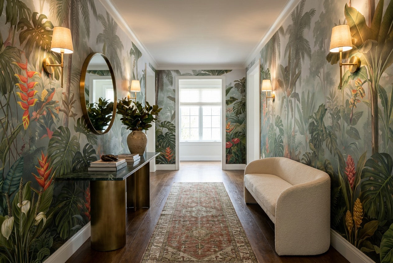 Lush Green Rainforest Wallpaper Mural - image 6