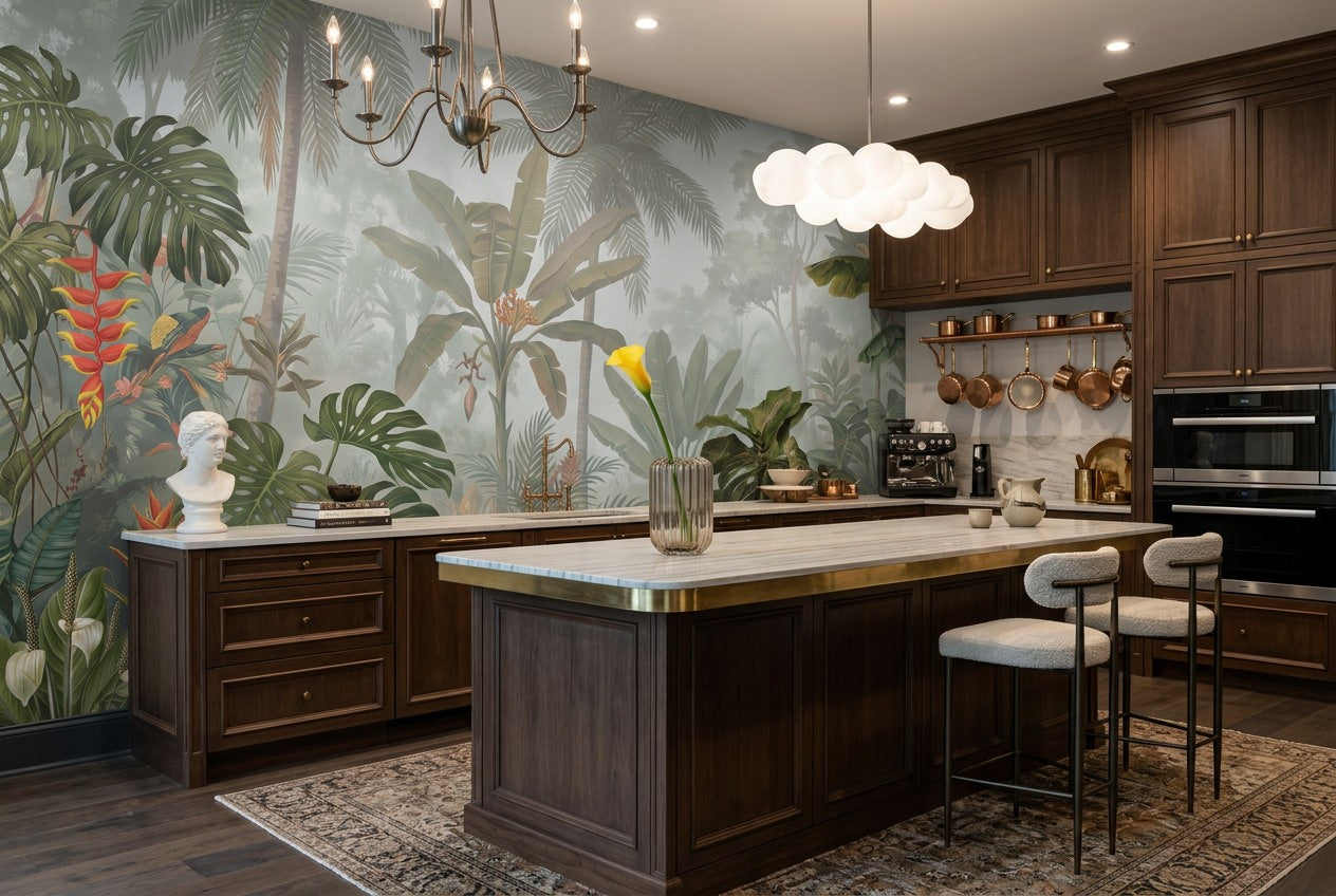 Lush Green Rainforest Wallpaper Mural - image 7