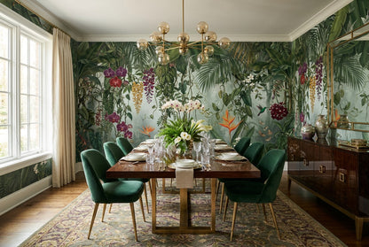 Misty Tropical Rainforest Wallpaper Mural - image 3