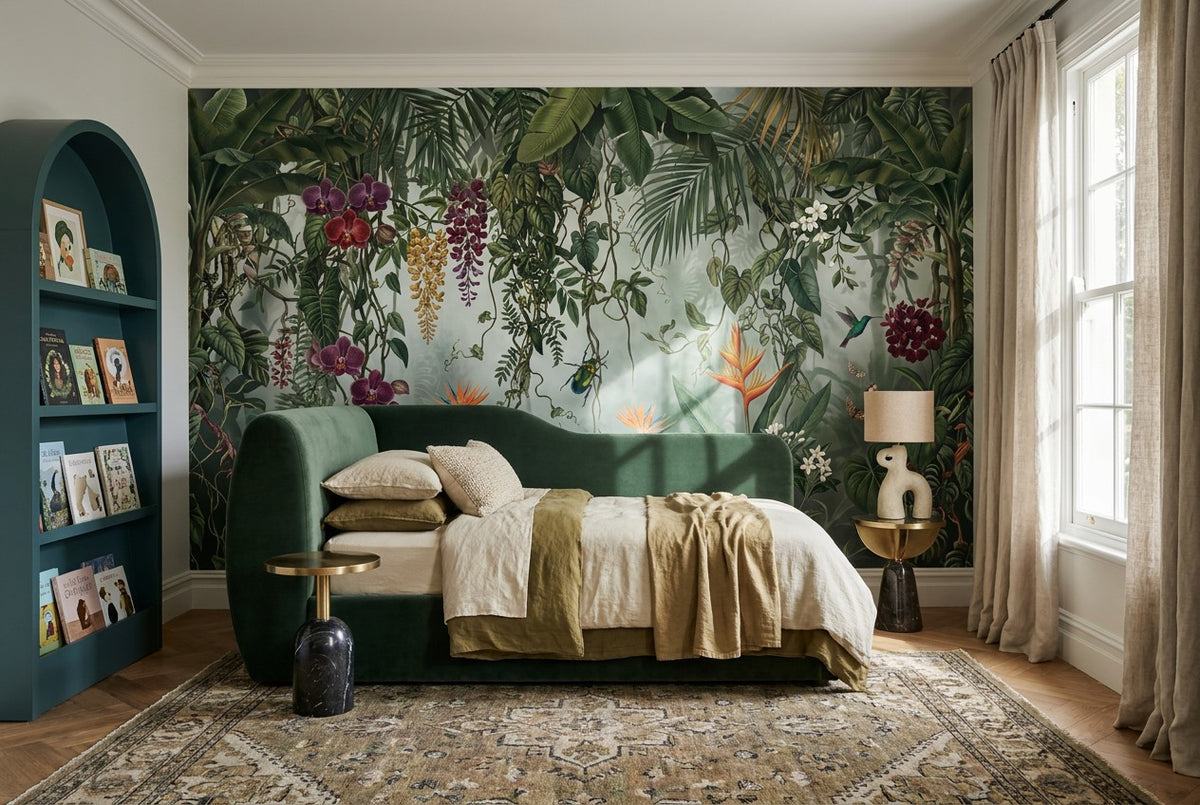 Misty Tropical Rainforest Wallpaper Mural - image 6
