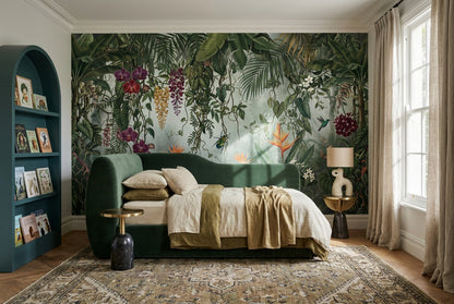 Misty Tropical Rainforest Wallpaper Mural - image 6