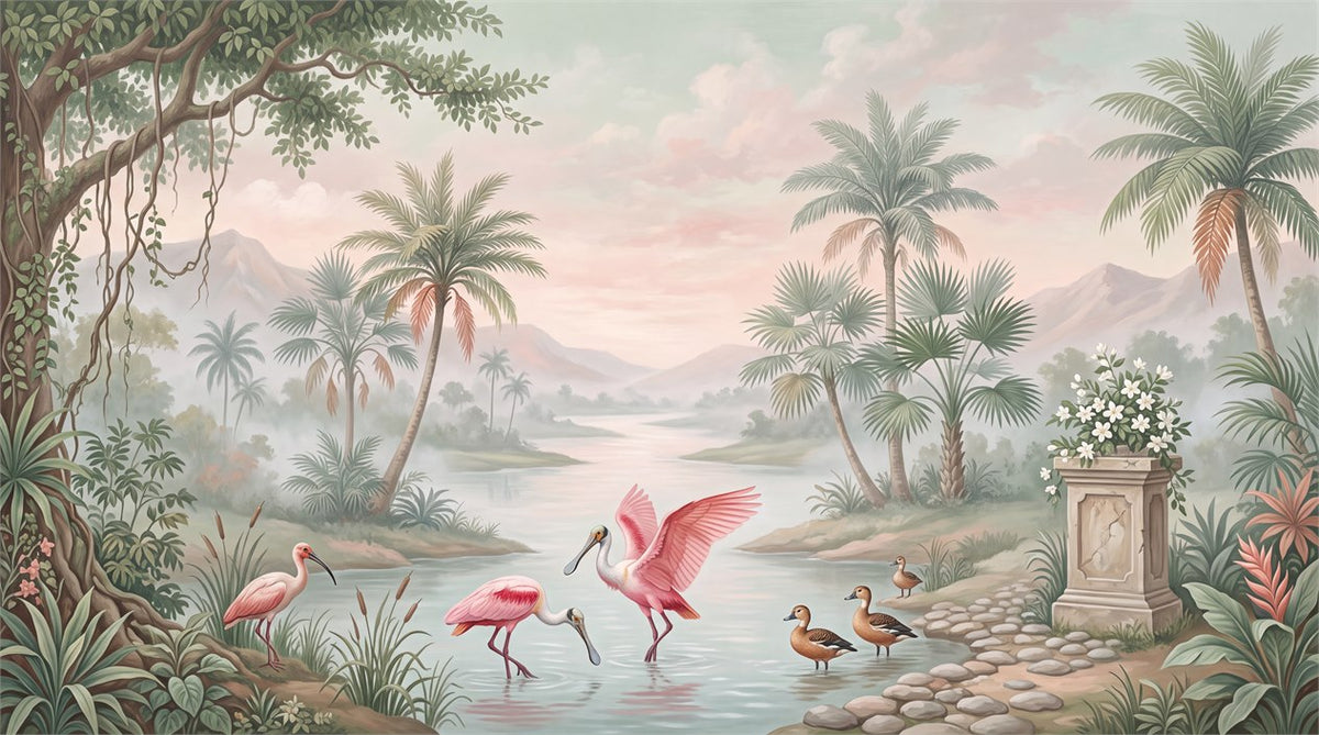 Emerald Rainforest Wallpaper Mural