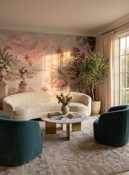 Deep Green Rainforest Wallpaper Mural - image 1