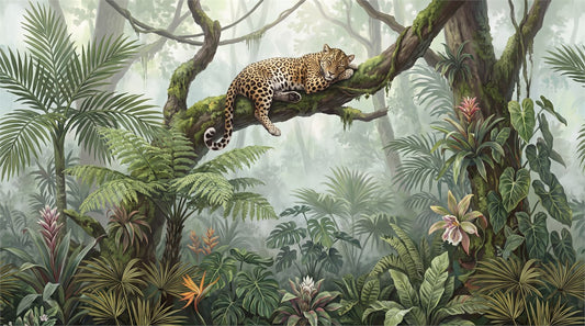 Tropical Waterfall Rainforest Wallpaper Mural - image 2