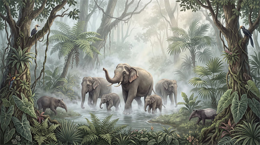 Exotic Rainforest Wallpaper Mural - image 2