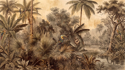 Jungle Canopy Rainforest Wallpaper Mural - image 2