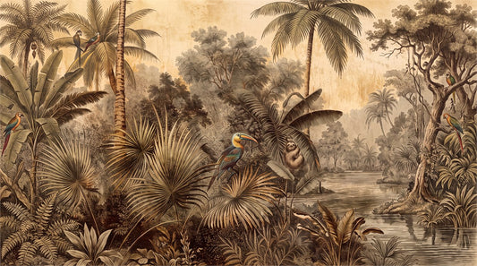 Jungle Canopy Rainforest Wallpaper Mural - image 2