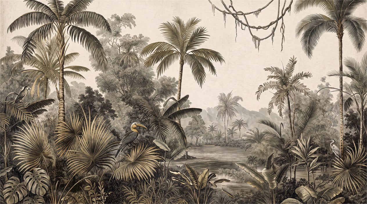 Verdant Rainforest Wallpaper Mural - image 2