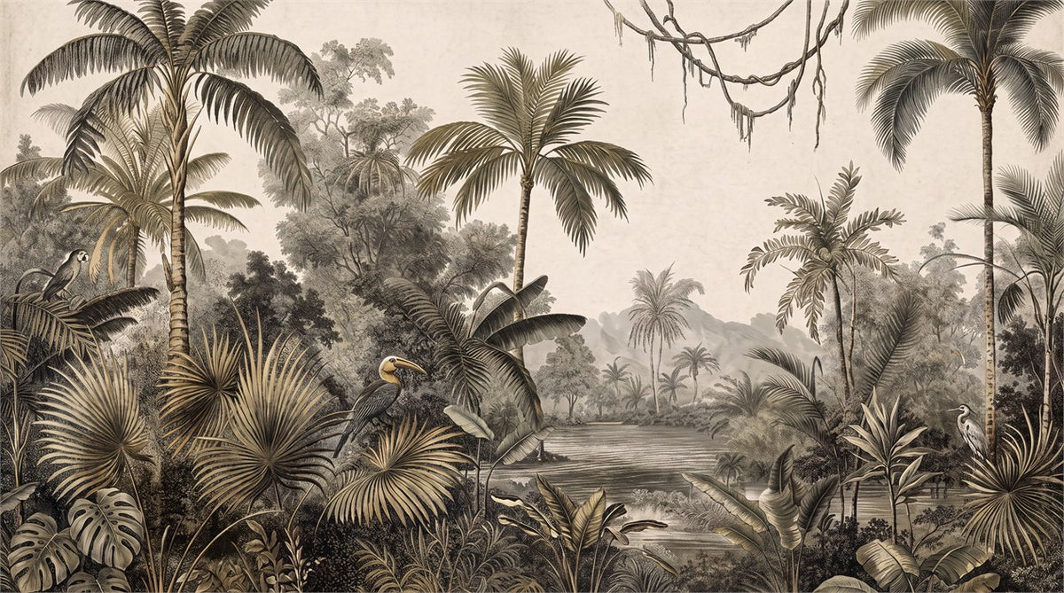 Verdant Rainforest Wallpaper Mural