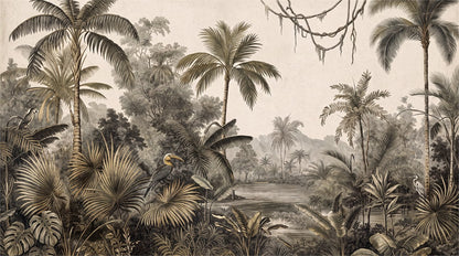 Verdant Rainforest Wallpaper Mural - image 2