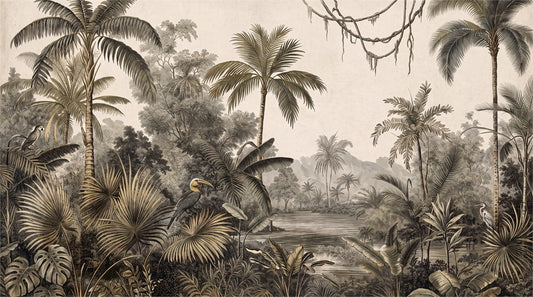 Verdant Rainforest Wallpaper Mural - image 2