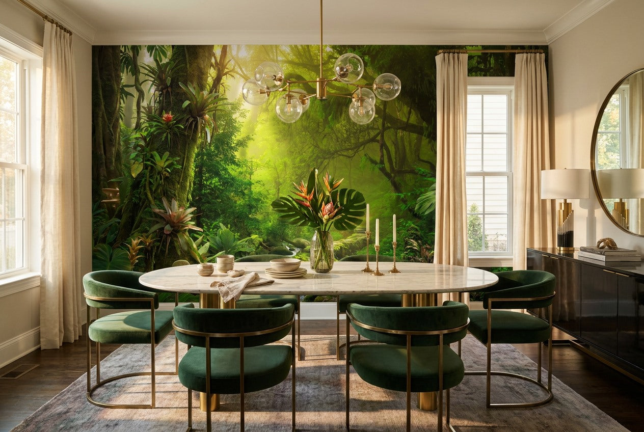 Atmospheric Rainforest Wallpaper Mural - image 3