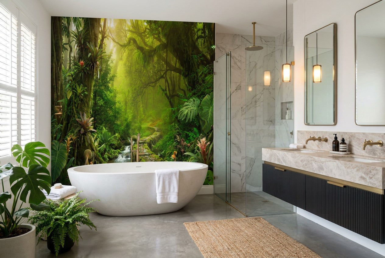 Atmospheric Rainforest Wallpaper Mural - image 4