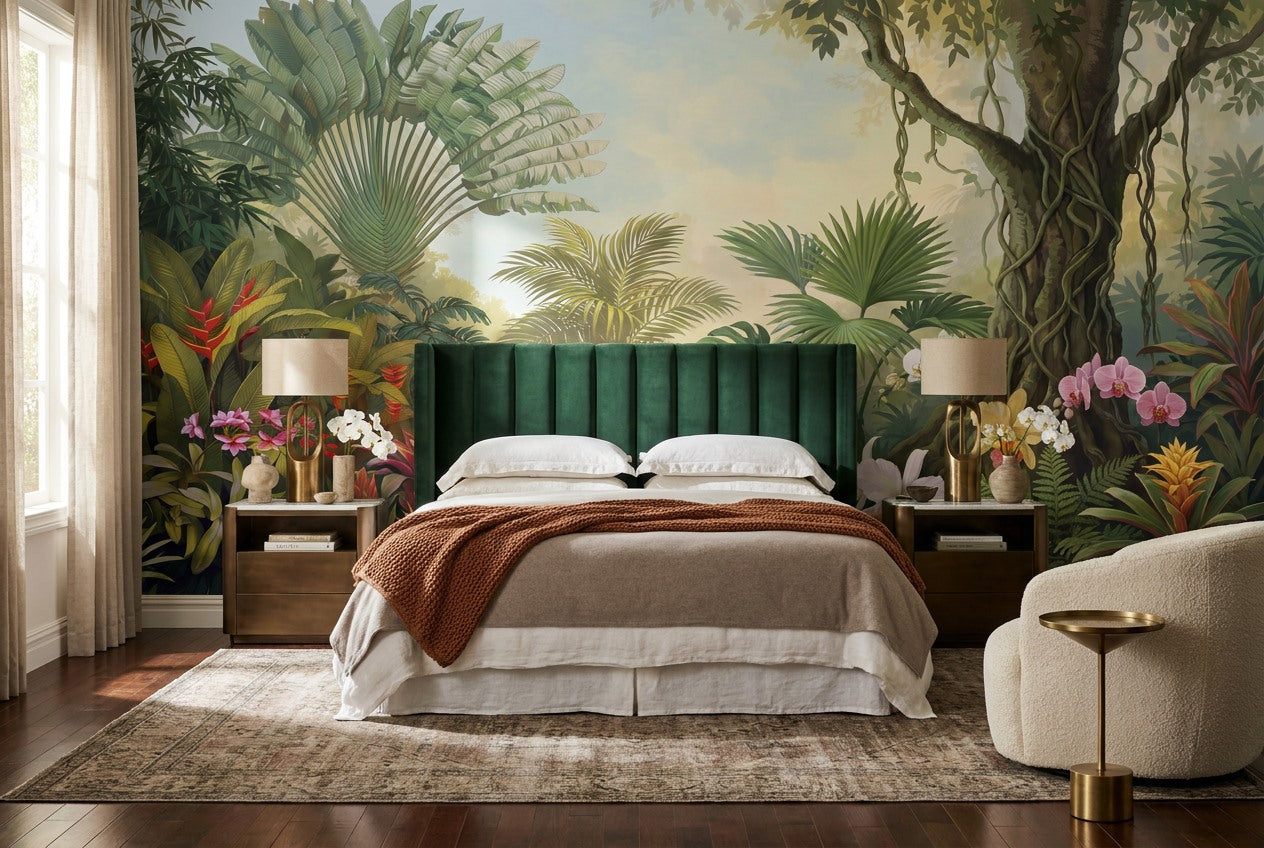 Natural Green Rainforest Wallpaper Mural - image 5