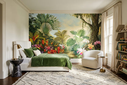 Natural Green Rainforest Wallpaper Mural - image 6