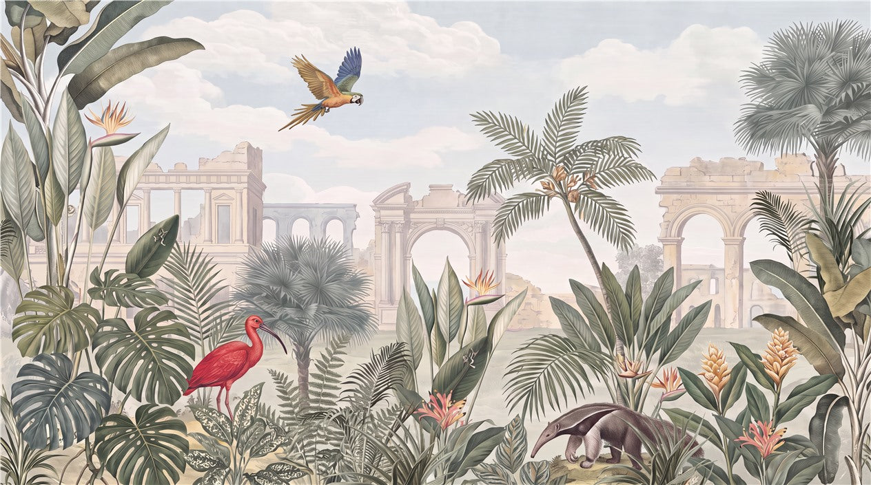 Lush Green Jungle Wallpaper Mural - image 2