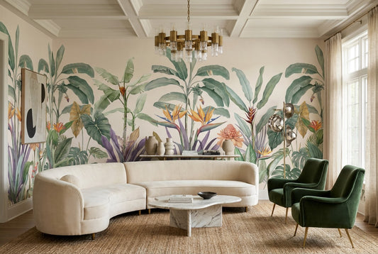 Tropical Botanical Jungle Wallpaper Mural - image 1