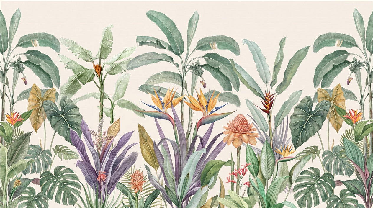 Tropical Botanical Jungle Wallpaper Mural - image 2