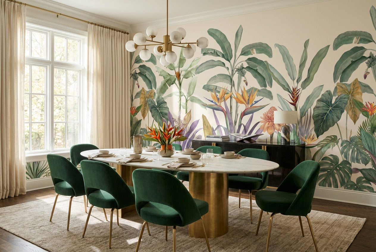 Tropical Botanical Jungle Wallpaper Mural - image 3