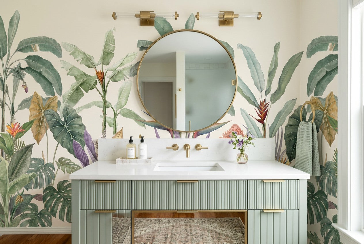 Tropical Botanical Jungle Wallpaper Mural - image 4