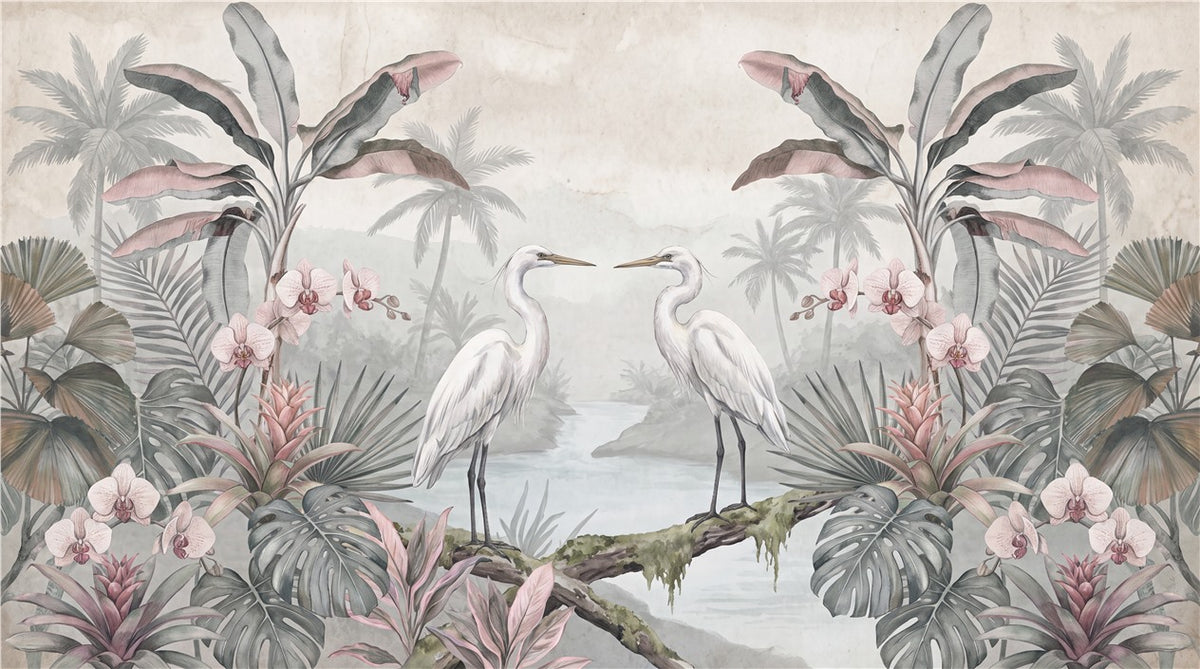 Tropical Leaf Jungle Wallpaper Mural - image 2