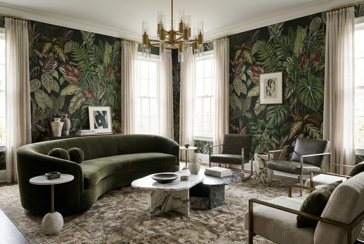 Botanical Spa Jungle Wallpaper Mural - image 1