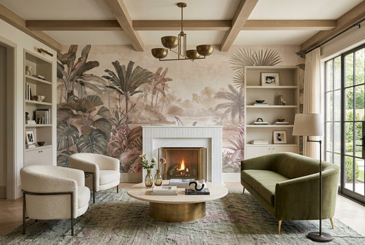 Wild Tropical Jungle Wallpaper Mural - image 1