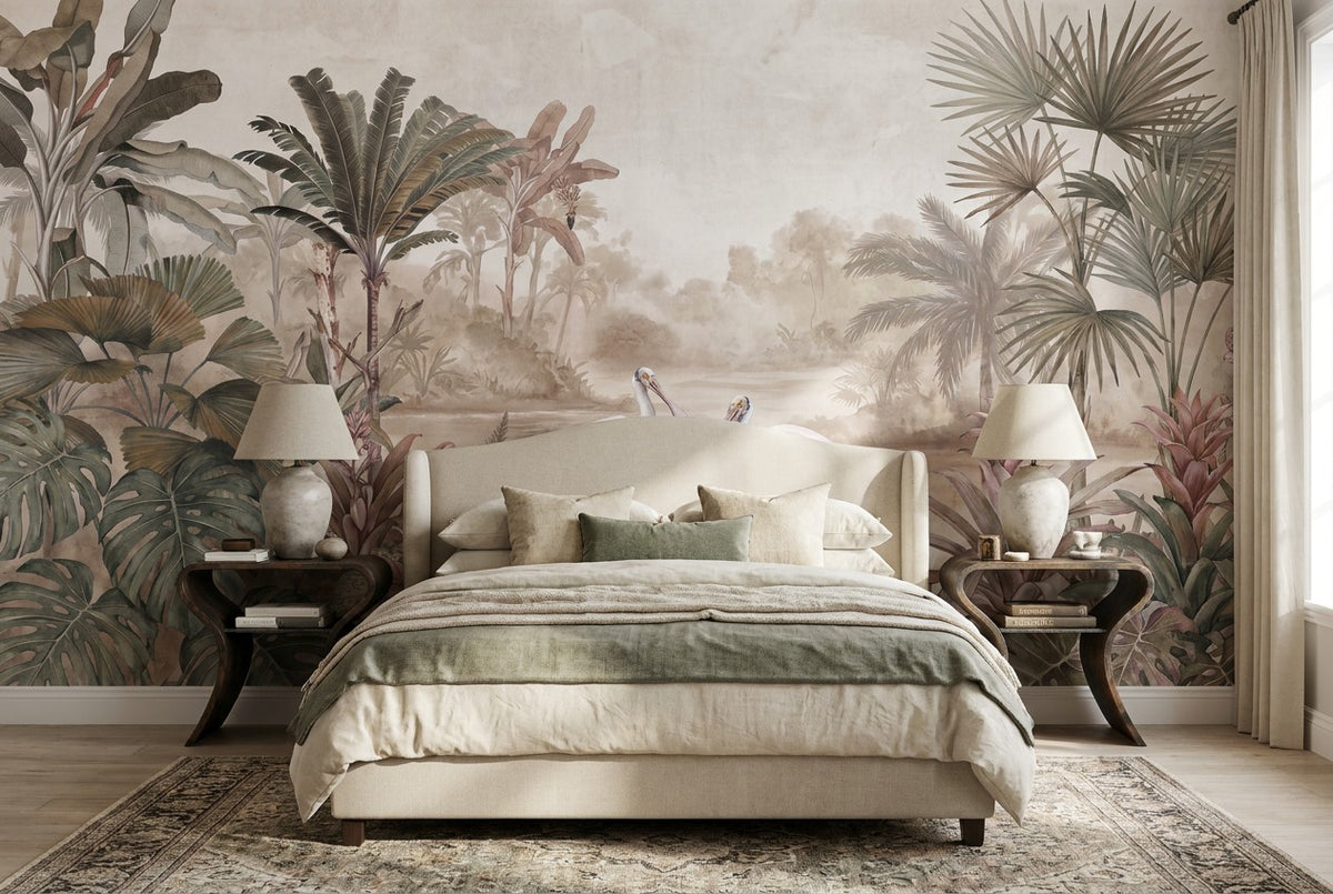 Wild Tropical Jungle Wallpaper Mural - image 4