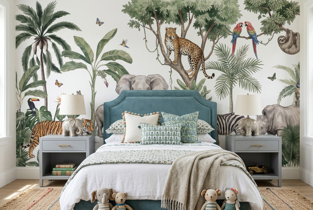 Leafy Green Jungle Wallpaper Mural - image 1