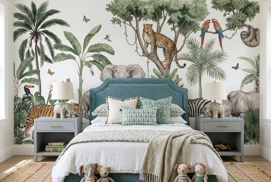 Leafy Green Jungle Wallpaper Mural - image 1