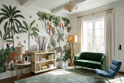 Leafy Green Jungle Wallpaper Mural - image 4