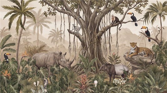 Greenery Jungle Wallpaper Mural - image 2