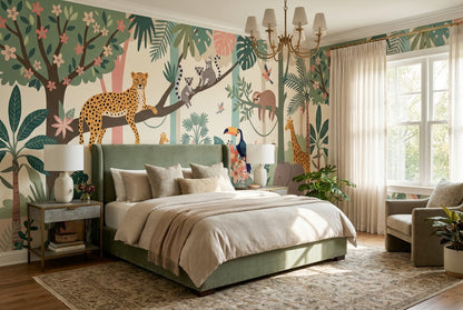 Organic Exotic Jungle Wallpaper Mural - image 3