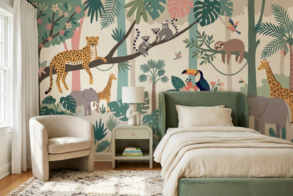 Organic Exotic Jungle Wallpaper Mural - image 4