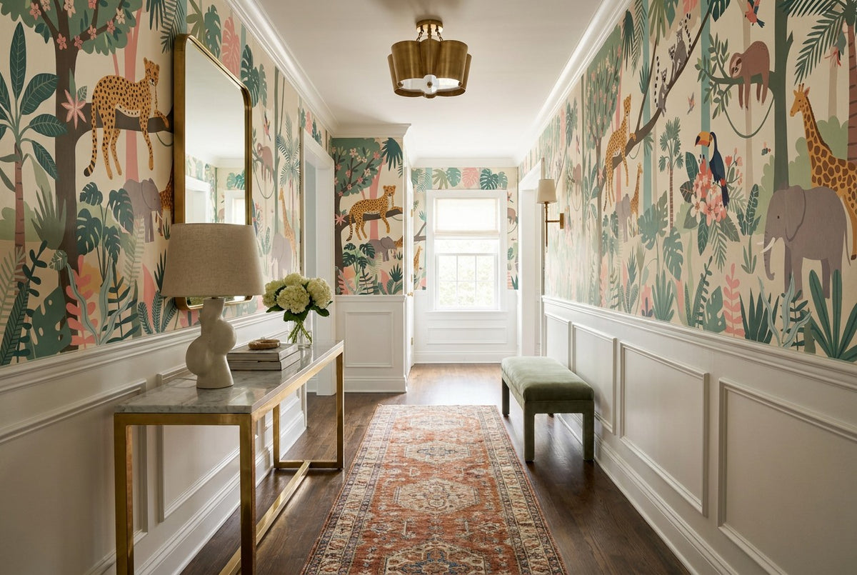 Organic Exotic Jungle Wallpaper Mural - image 5